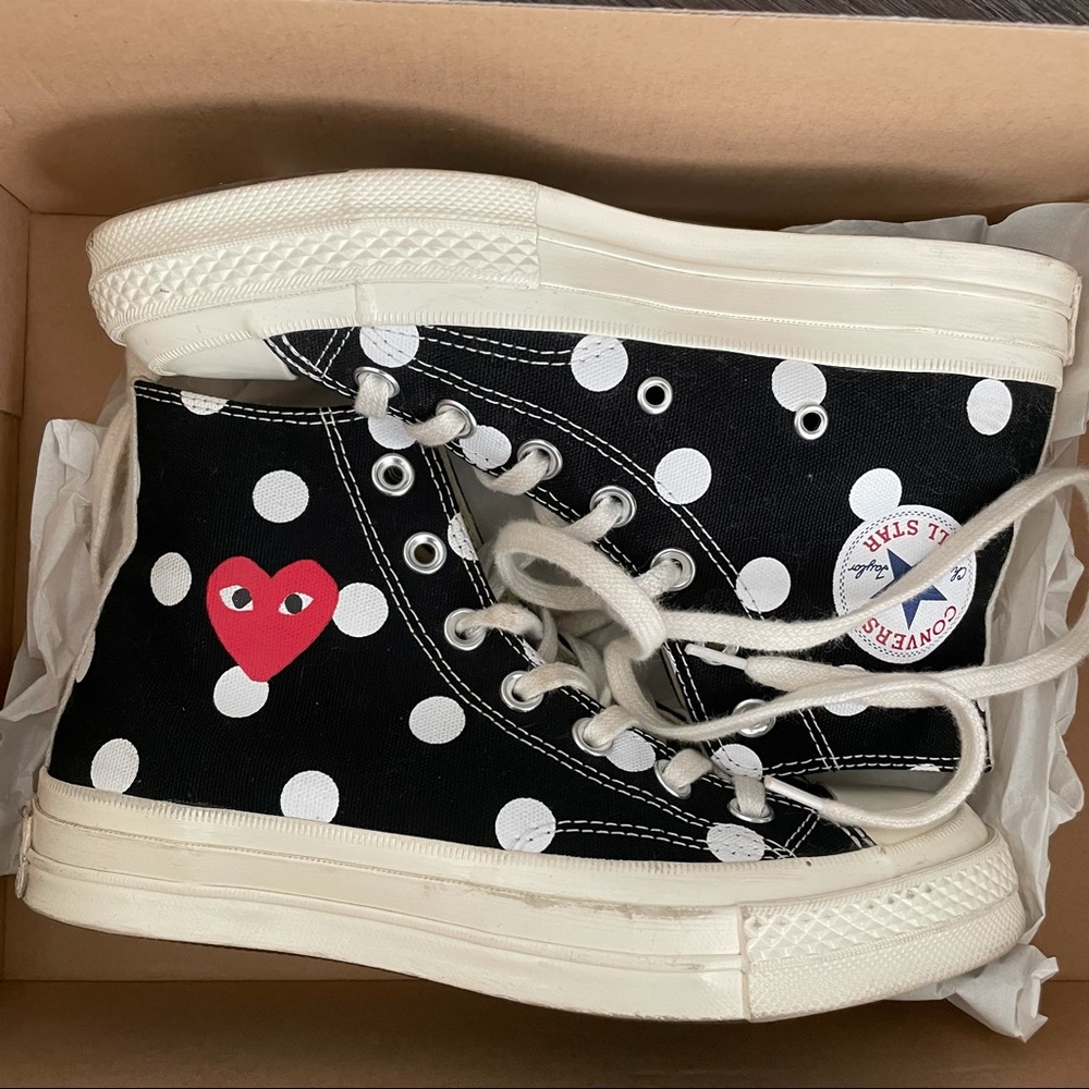 Comme des Garçons Play Converse Polka Dot Chuck Taylor High